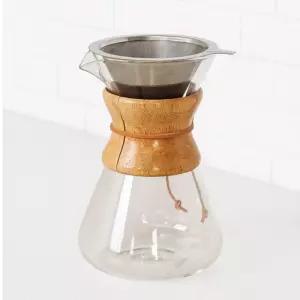 올비아 24K 골드프린팅 우드핸들 드립포트 0.8L