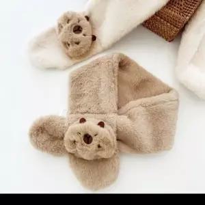 부드러운 인조 밍크 퍼 목도리 겨울 방한 털 머플러 여자 페이크