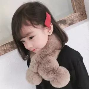 고급 리얼 밍크 퍼 머플러 여성 겨울 목도리 선물용 풍성한 털