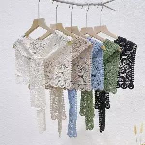 레이스 펀칭 어깨숄 케이프 가디건 여성 볼레로 여름 니트 숄