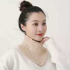여성 골지 카라 넥워머 니트 목도리 데일리 방한 머플러 겨울