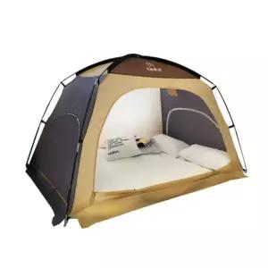 실내 텐트 난방텐트 따뜻한 수면 거실 침대 더블 홈 원터치 방풍 벙커 보온