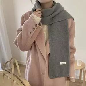 여성 베이직 모던 4컬러 데일리 무지 목도리 간절기 스카프