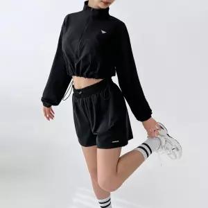 여성 에어 마일드 스트링 크롭 바람막이 반바지 세트 DBC 1900W