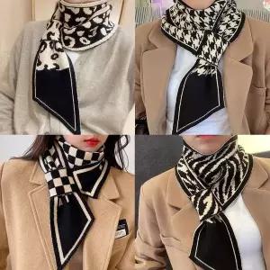 고리형 미니 니트 머플러 양면 머플러 겨울 머플러