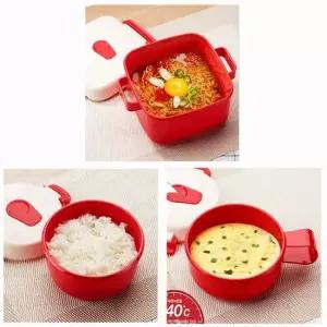 코맥스 렌지타임 3종세트. 코멕스 라면기+계란찜기+밥데우기 전자렌지용기