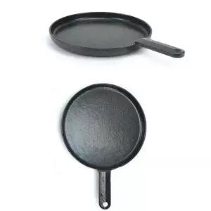 원형 스테이크 철판 주물팬 무쇠팬 62호 목판별도 스테이크팬