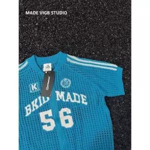 남자 니트 캐주얼 댄디 집업 레터링 프린트 얇은 긴팔 펀칭 블라우스 래쉬가드 상의 SPO마켓1