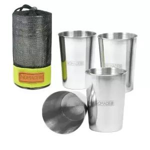 캠핑 스텐 소주 맥주컵 4P 머그컵 커피잔 휴대용 등산 물컵