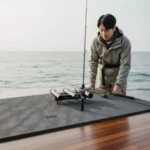 3구 낚시 로드 거치대 선상 좌대 낚시대 받침대 XM2783-170 바다 민물