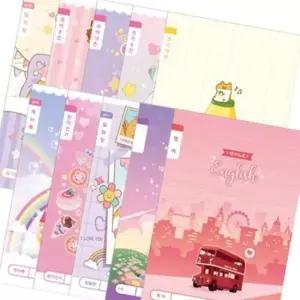 [문구] 초등학교 학용품 노트세트 1-2학년 여학생용 문구와 공책