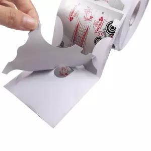 뷰티리더 500Pcs 네일 폼 아크릴 UV 젤 팁 매니큐어 연장 도구용 아트 가이드 스티커 (1롤 / 500PCS -