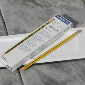 [문구/오피스] 스테들러 스케치 드로잉 노리스 지우개연필 HB 1다스