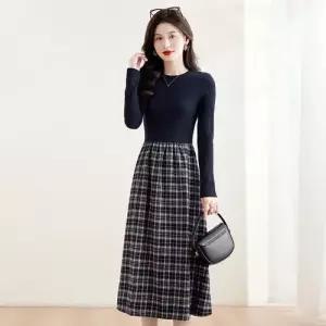 치마 여친 니트 빈티지 동계 이너 가을 투피스 페이크 러블리 긴팔 다올4