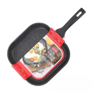 통주물후라이팬 이라이프 마블스톤 사각 계란말이팬 (27cm)