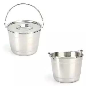 스텐 들통 양동이 얼음통 8호 약 4.8L 뚜껑포함 미니들통