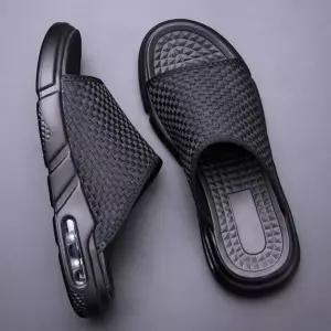 [RIZPICK]남성용 발편한 쿠션 에어슬리퍼 사무실 실내화 거실화