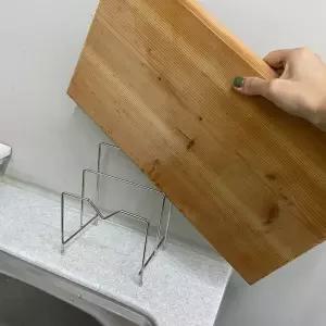 [RIZPICK]스텐 2단 도마 냄비뚜껑 꽂이 거치대