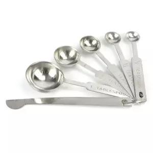 [RIZPICK]스텐 계량스푼 스쿱 홈베이킹 이유식 계량수저 6종 양면계량스푼