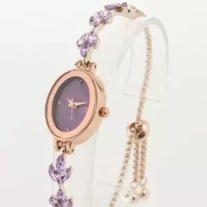 큐빅 슬라이드 매듭 팔찌 손목시계 (퍼플) DP73129 RvN9+5fiI