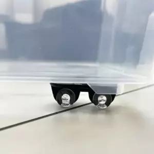 부착식 미니 바퀴 레일 4개 한세트 서랍만들기 서랍 옷장정리 책상서랍