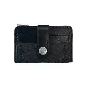 브랜드정품 THE COLDEST MOMENT TCM suade buckle card wallet (black) 132756