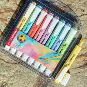 [문구] 스타빌로 포켓클립 슬림 형광펜-스윙쿨 파스텔 8색set