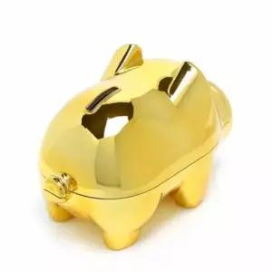 [문구] 저금통 수납함 플라스틱 동전 저축통 중형 돼지 형태