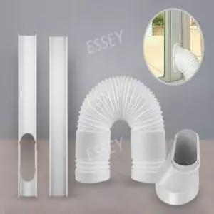 이동식 설치 에어컨 틈새 바람막이 배기호스 자바라 창문