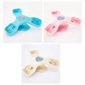 강아지 3단 식기 밥그릇 노즈 워크 장난감 블루