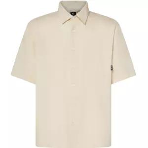 오클리 포플린 셔츠 통기성 좋은 반팔 상의 운동티 가벼운착용감 스포티한 바캉스 단체복 데일리 깔끔한