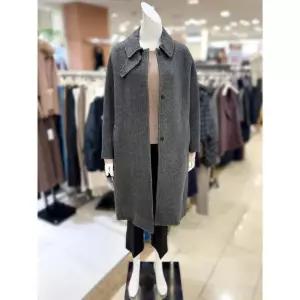 소고 세이브존01 울 혼방 하이넥 헤링본 롱 코트 TH4HA13_A