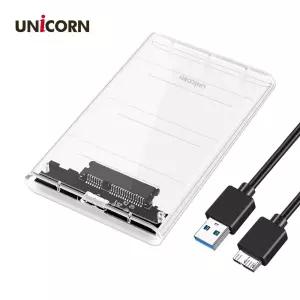 유니콘 HD-6000G USB3.1 A타입 외장케이스 투명하드케이스 보관 형케이스 SSD 디스크 사타 싸타