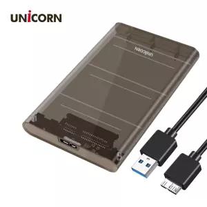 유니콘 HD-7000G 2.5인치 하드케이스 USB3.1 A타입 보관 외장형 SSD 디스크 사타 싸타