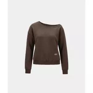 배드블러드 BADBLOOD BS 소프트 테리 오프숄더 스웨트셔츠 브라운 469475