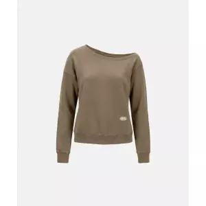 배드블러드 BADBLOOD BS 소프트 테리 오프숄더 스웨트셔츠 토바코 469472