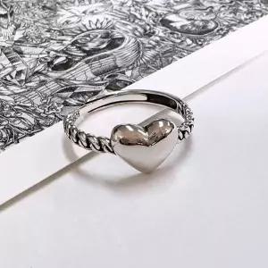순은반지 오롯한하트 프리사이즈 925실버