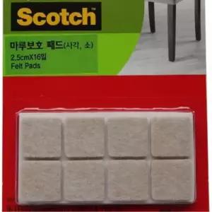 가구다리 층간소음 사각형 부직포스티커2P TV 긁힘소리