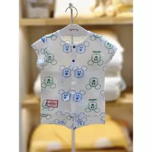 아가방 세이브존02 라인미키반팔오픈내의세트// 79s317602