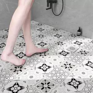 주방 장판 시트 럼 타일 개조 욕실 현관 인테리어 바닥