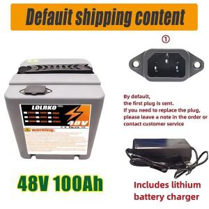 항공 빠른 운송 신형 풀 용량 파워 18650 리튬 배터리 48V 20ah-100ah 팩 적합