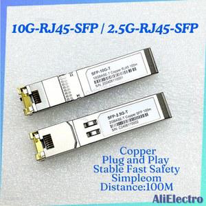 SFP 10G 파이버 2 5G 구리 모듈 광학 턴 투 RJ45 이더넷 포트 스위치 기가비트 트랜시버 시스코에 적용 가능