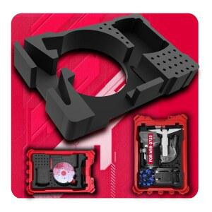 라우터 보관용 정밀 절단 EVA 폼 인서트 | 밀워키 2723-20용 팩아웃 정리함 장착 액세서리 슬롯이 있는 (도구/도구 상자 미포함)