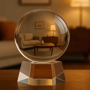 인테리어 소품 투명 유리구슬 촬영용 크리스탈 장식품