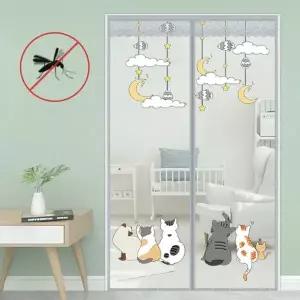 [콩심팥심]현관문 자석 모기장 원터치 방충문 셀프시공 문모기장