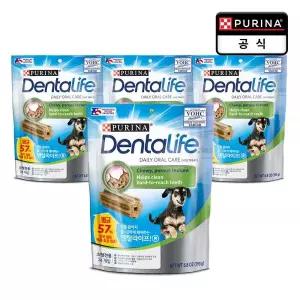 덴탈라이프 강아지 간식 입냄새 치석 관리 미니 독 트릿 193g x 4개 MNA