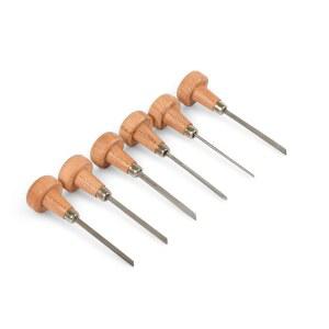 프라즈테크 나무 손잡이가 달린 새로운 6가지 pcs 그레이버 | 조각 도구 시계 세트 보석 핸드 툴 워크샵 DIY