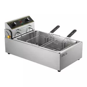 전기 튀김기 20L 업소용 2구 온도조절 분식 탁상용 통닭
