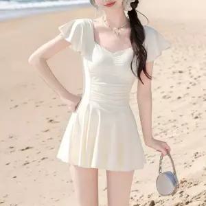 [하프클럽/비틀버드]셔링 하트넥 원피스 수영복 OSM_1007057