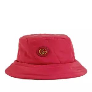 로고 자수 패치 퀼티드 버킷햇 757922 3HAWC6174